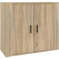 vidaXL Sideboard Sonoma-Eiche 80x33x70 cm Holzwerkstoff