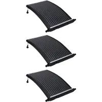 vidaXL Gebogene Solar-Heizpaneele für Pool 3 Stk. 110x65 cm