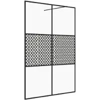 vidaXL Duschwand für Begehbare Dusche mit Klarem ESG-Glas 140x195 cm
