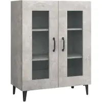 vidaXL Sideboard Betongrau 69,5x34x90 cm Holzwerkstoff