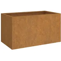 vidaXL - Pflanzgefäß - 62x40x39 - cm - Cortenstahl
