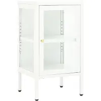 vidaXL Sideboard 38x35x70 cm Metall und Glas