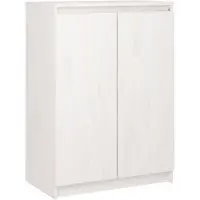vidaXL Sideboard Weiß 60x36x84 cm Massivholz Kiefer