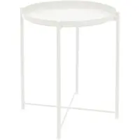 ML-Design | Beistelltisch Anies Wit Metaal 42x42x52 cm | NADUVI