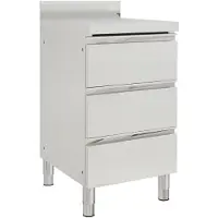 vidaXL Gewerbe-Küchenschrank mit 3 Schubladen 50x60x96 cm
