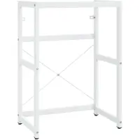 vidaXL Badezimmer Waschtischgestell Weiß 59x38x83 cm Eisen