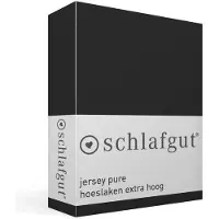 Schlafgut Spannbettlaken "PURE BOXSPRING in Gr. 90x200, 140x200 oder 180x200, für Boxspringbett", aus Bio-Baumwolle, für Matratzen bis 40 cm Höhe, Bettlaken