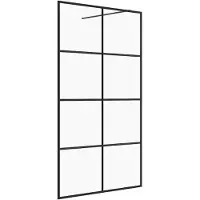 vidaXL Duschwand für Begehbare Dusche mit Klarem ESG Glas 100x195 cm