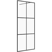 vidaXL Duschwand für Begehbare Dusche mit Klarem ESG Glas 100x195 cm