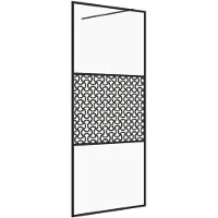 vidaXL Duschwand für Begehbare Dusche mit Klarem ESG Glas 100x195 cm