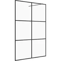 vidaXL Duschwand für Begehbare Dusche mit Klarem ESG-Glas 140x195 cm