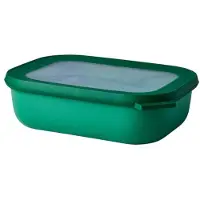 Mepal Sale - Abverkauf - Multischüssel Cirqula - Mikrowellengeschirr - Multikom rechteckig 1000 ml - Vivid green - Meal prep box