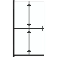 vidaXL Faltbare begehbare Duschwand Transparentes ESG Glas 100x190 cm