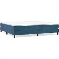 vidaXL Boxspringbettgestell Dunkelblau 200x200 cm Samt