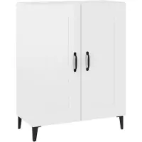 vidaXL Sideboard Hochglanz-Weiß 69,5x34x90 cm Holzwerkstoff