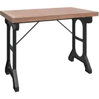 vidaXL Esstisch 110x65x82 cm Massivholz Tanne und Eisen