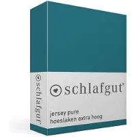 Schlafgut Spannbettlaken "PURE BOXSPRING in Gr. 90x200, 140x200 oder 180x200, für Boxspringbett", aus Bio-Baumwolle, für Matratzen bis 40 cm Höhe, Bettlaken
