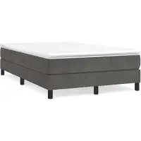 vidaXL Boxspringbettgestell Dunkelgrau 120x200 cm Samt