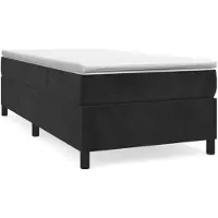 vidaXL Boxspringbettgestell Schwarz 80x200 cm Samt
