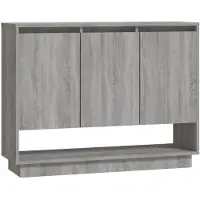 vidaXL Sideboard Grau Sonoma 97x31x75 cm Holzwerkstoff