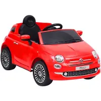 vidaXL Kinder-Elektroauto Fiat 500 Rot