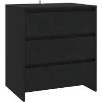 vidaXL Sideboard Schwarz 70x41x75 cm Holzwerkstoff