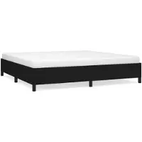 vidaXL Bettgestell ohne Matratze Schwarz 200x200 cm Stoff