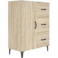 vidaXL Sideboard Sonoma-Eiche 69,5x34x90 cm Holzwerkstoff