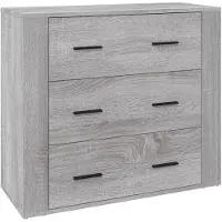 vidaXL Sideboard Grau Sonoma 80x33x70 cm Holzwerkstoff