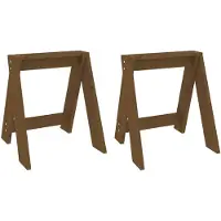 vidaXL Hocker 2 Stk. Honigbraun 40x40x45 cm Massivholz Kiefer