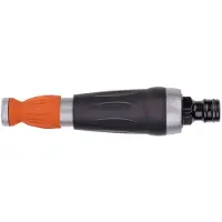 Black & Decker Verstellbare Düse - Sprühpistole für Gartenschlauch - Einstellbarer Wasserdurchfluss - 12 x 3.5 x 3.5 CM - Orange/Schwarz