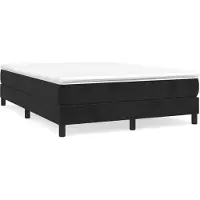 vidaXL Boxspringbettgestell Schwarz 140x200 cm Samt