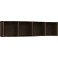 vidaXL Bücherschrank/TV-Schrank Eichen-Optik 143x30x36cm Holzwerkstoff