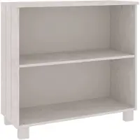 vidaXL Sideboard HAMAR Weiß 85x35x80 cm Massivholz Kiefer