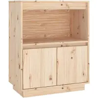 vidaXL Sideboard 60x34x75 cm Massivholz Kiefer