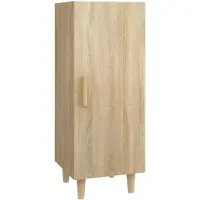vidaXL Sideboard Sonoma-Eiche 34,5x34x90 cm Holzwerkstoff