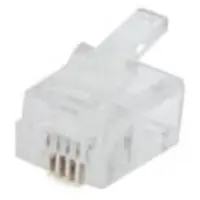 Velleman WESTERN-MODULAR-STECKER RJ11 6P4C, 50 St. PRO BLISTER