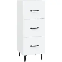 vidaXL Sideboard Weiß 34,5x34x90 cm Holzwerkstoff