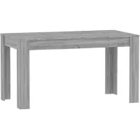 vidaXL Esstisch Grau Sonoma 140x74,5x76 cm Holzwerkstoff