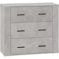 vidaXL Sideboard Betongrau 80x33x70 cm Holzwerkstoff