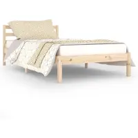 vidaXL Massivholzbett Kiefernholz 100x200 cm