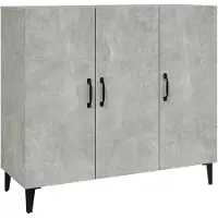 vidaXL Sideboard Betongrau 90x34x80 cm Holzwerkstoff