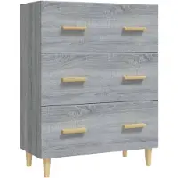 vidaXL Sideboard Grau Sonoma 70x34x90 cm Holzwerkstoff