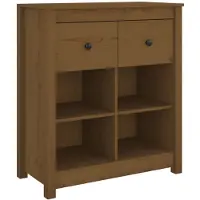 vidaXL Sideboard Honigbraun 70x35x80 cm Massivholz Kiefer