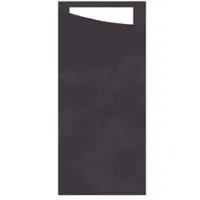 Duni Bestecktasche Sacchetto Tissue 8,5 x 19 cm Grau, 500 Stk/Krt (5 x 100 Stk)