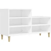 vidaXL Schuhregal Weiß 102x36x60 cm Holzwerkstoff
