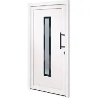 vidaXL Haustür Weiß 108x200 cm PVC