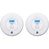 X-Sense SC01 Kombinationsalarm 2 Stück Set - Rauch und Kohlenmonoxid - 10-Jahres-Batterie und Figaro-Sensor - Rauchmelder und Kohlenmonoxidmelder