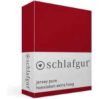 Schlafgut Spannbettlaken "PURE BOXSPRING in Gr. 90x200, 140x200 oder 180x200, für Boxspringbett", aus Bio-Baumwolle, für Matratzen bis 40 cm Höhe, Bettlaken