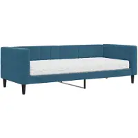 vidaXL Tagesbett mit Matratze Blau 80x200 cm Samt